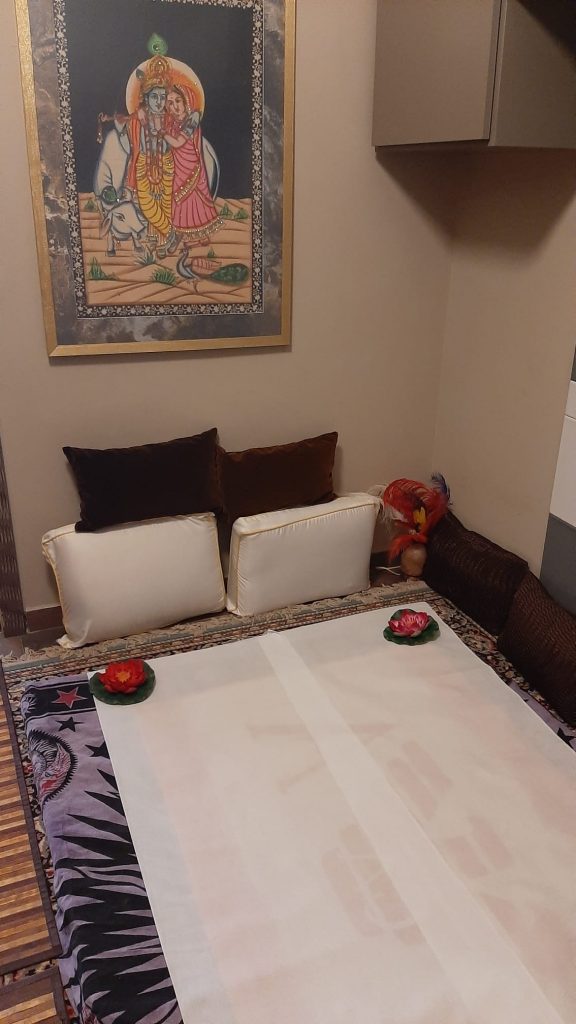 massaggio yoni a Roma su futon